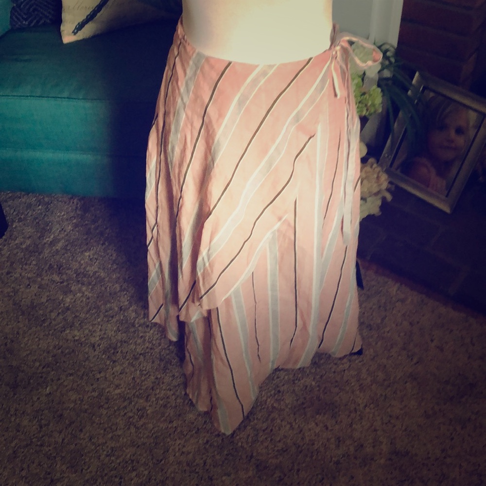 JOA pink multi wrap skirt - Medium